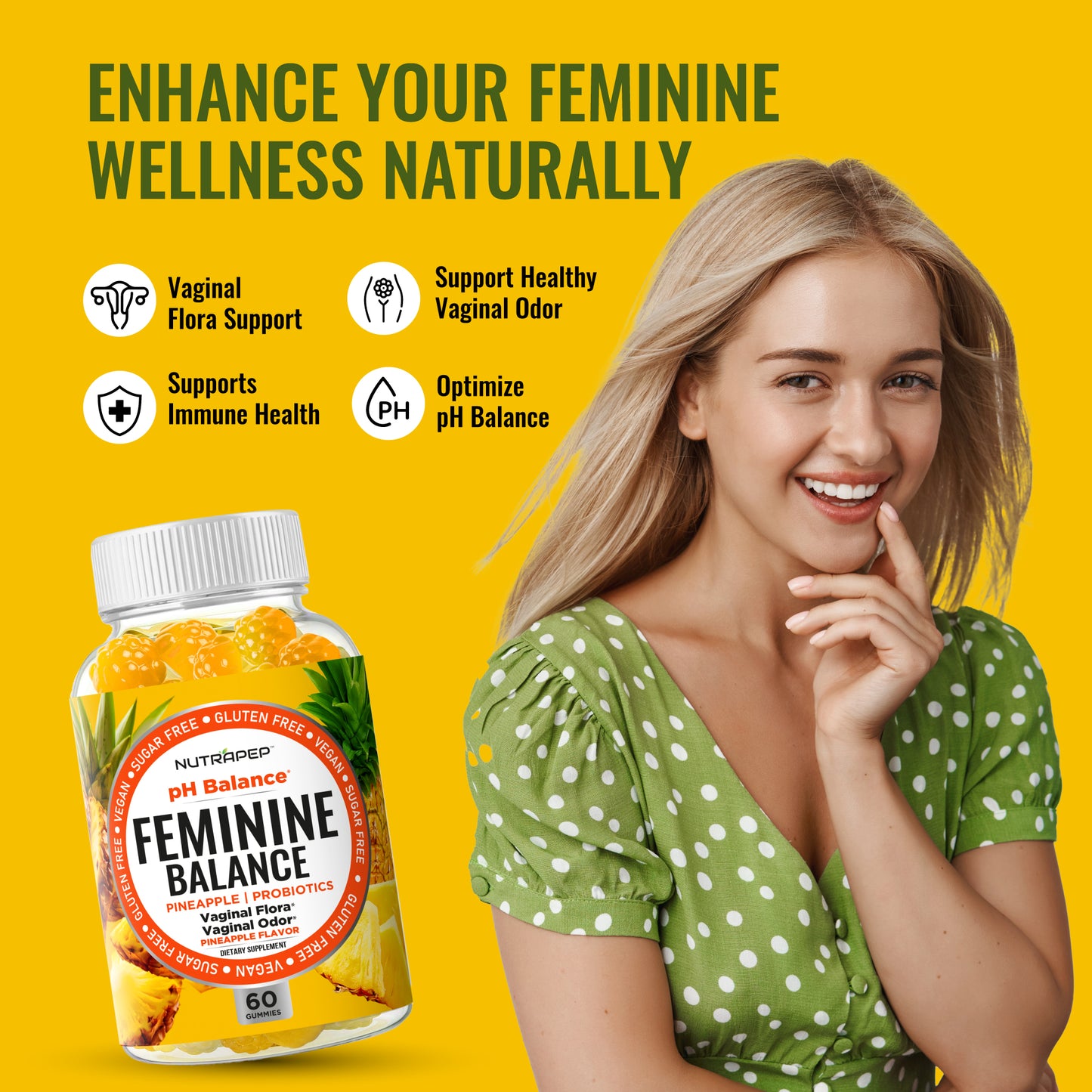 Nutrapep Feminine Balance Probiotics Gummies