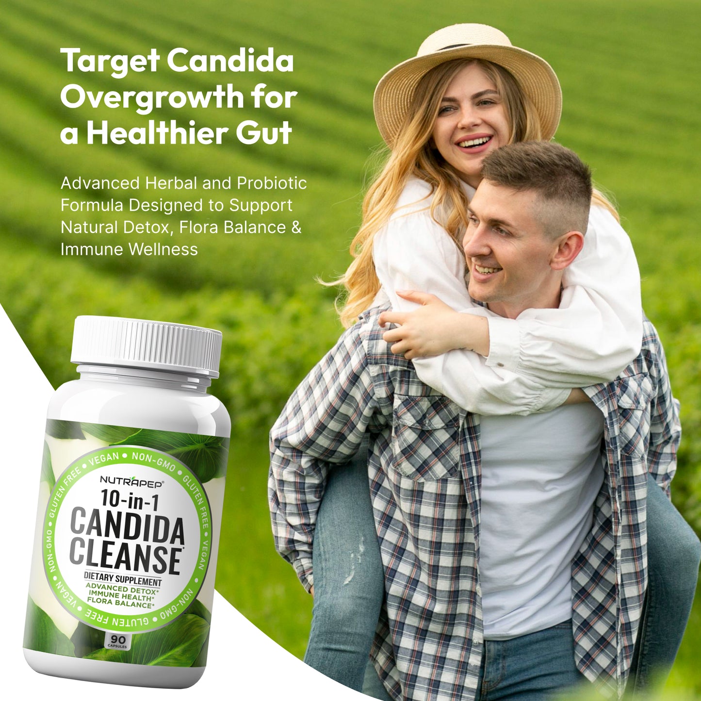 Nutrapep Candida Cleanse Detox Supplement