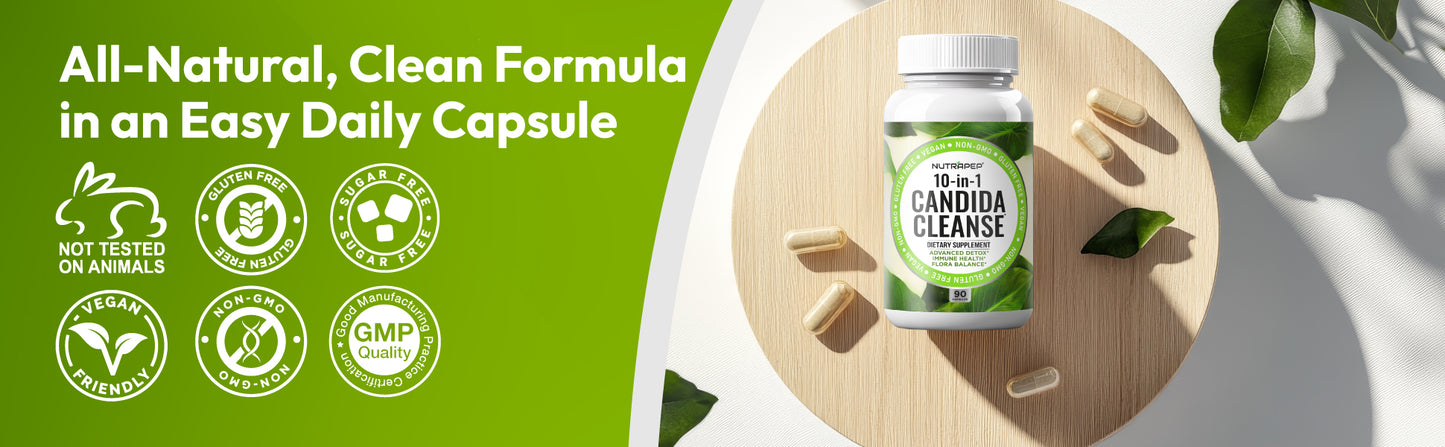 Nutrapep Candida Cleanse Detox Supplement