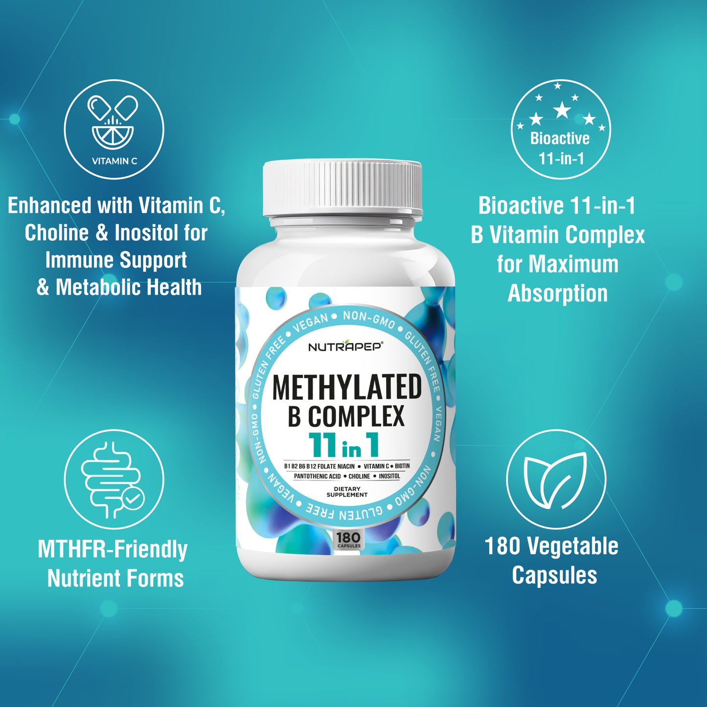 Nutrapep Methylated B-Complex Vitamins
