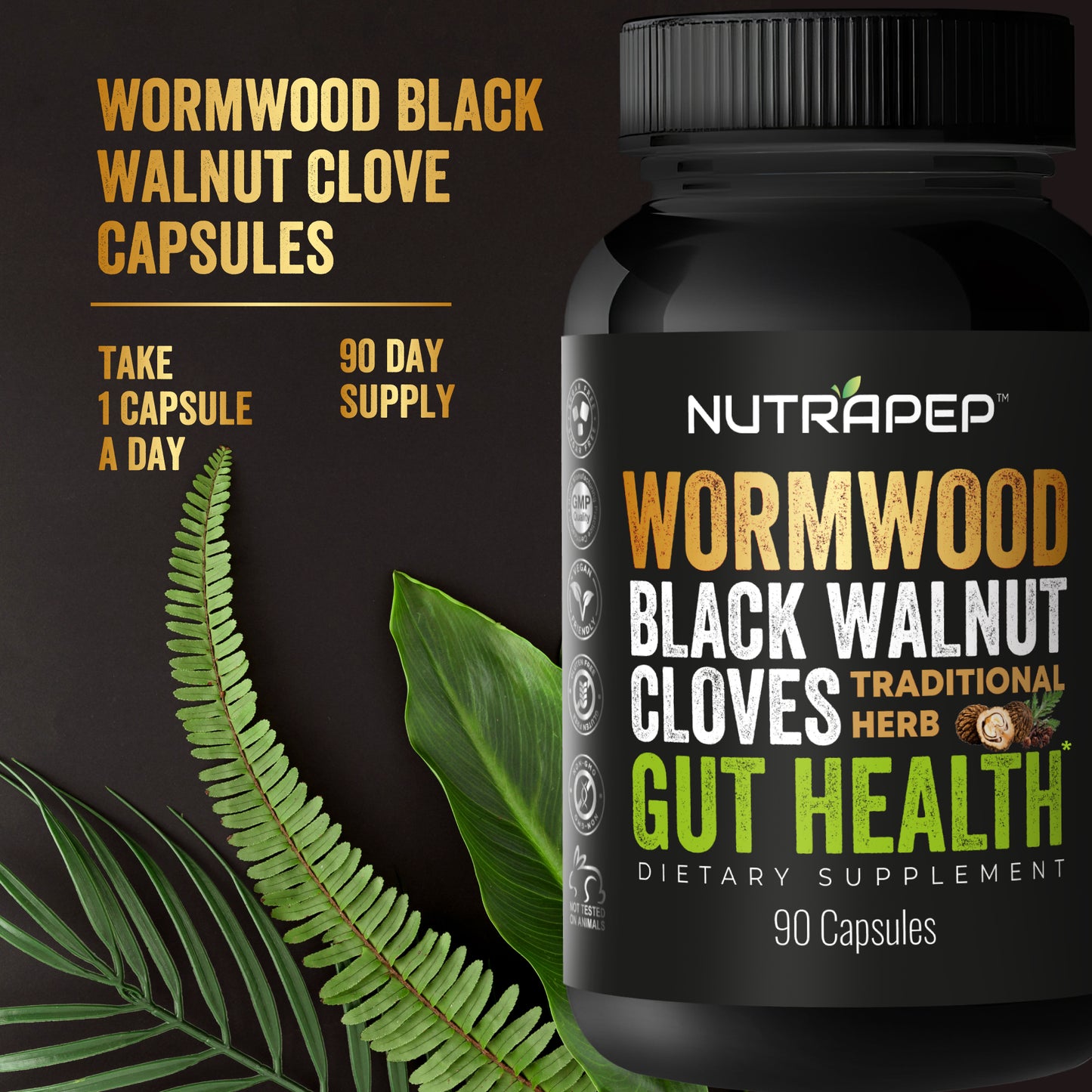 Nutrapep Wormwood Black Walnut Clove Capsules