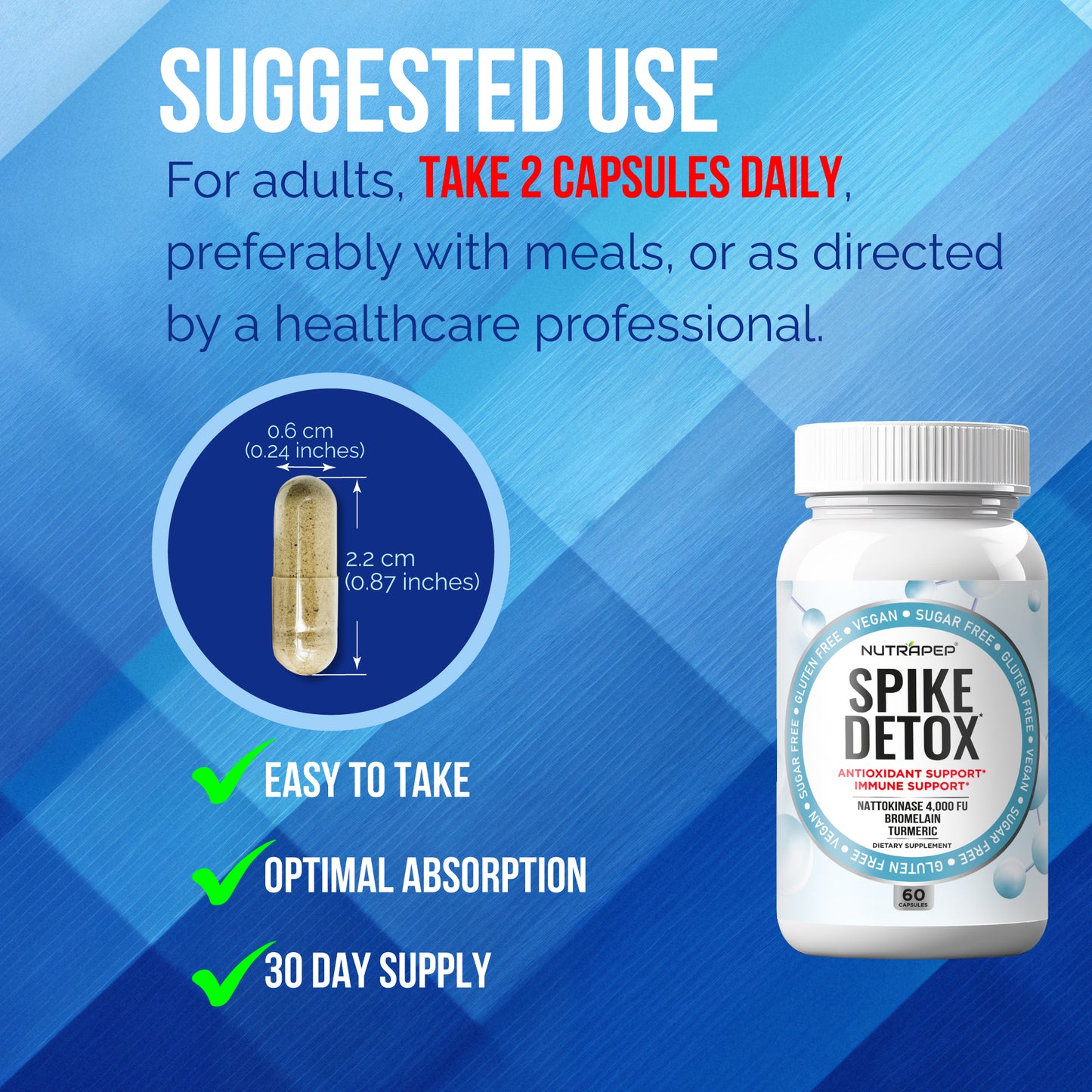 Nutrapep Spike Protein Detox Supplement