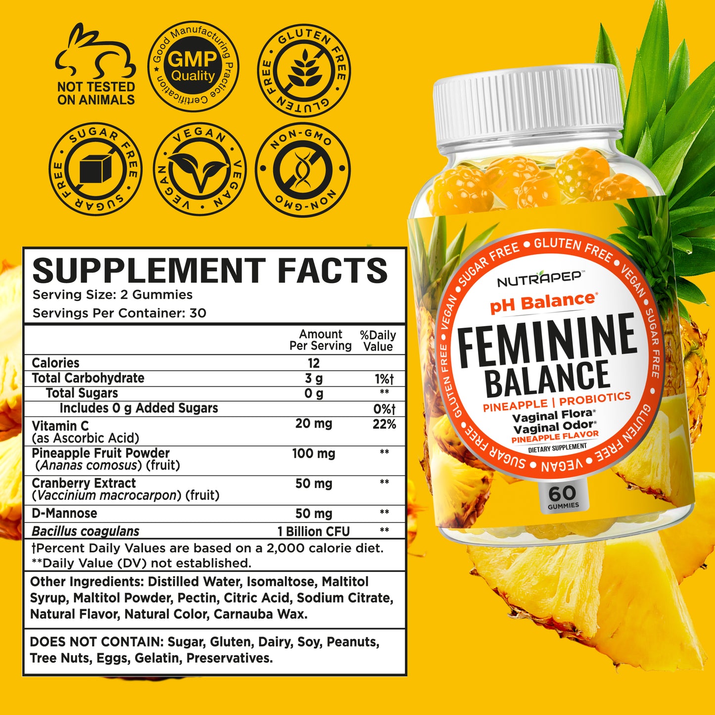 Nutrapep Feminine Balance Probiotics Gummies