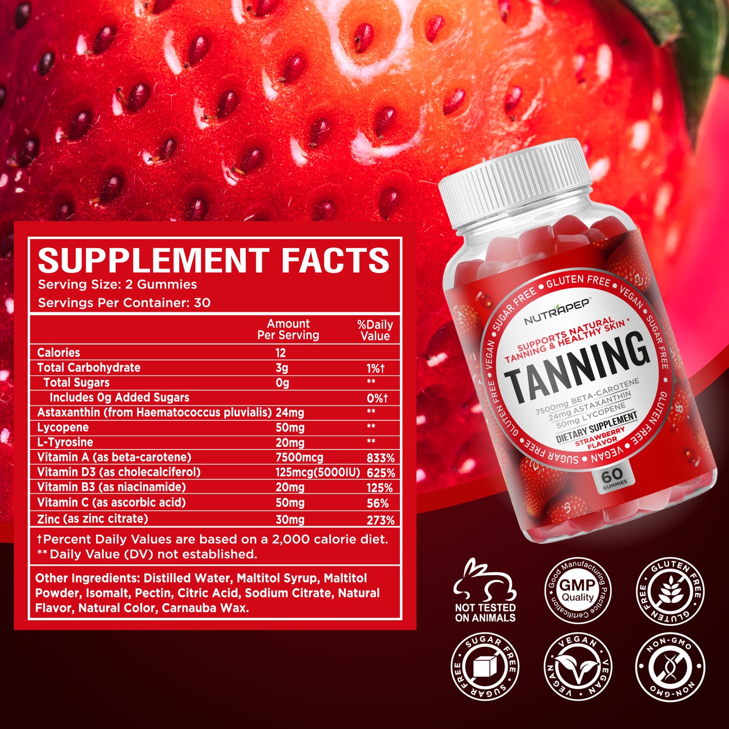 Nutrapep Tanning Gummies for Women