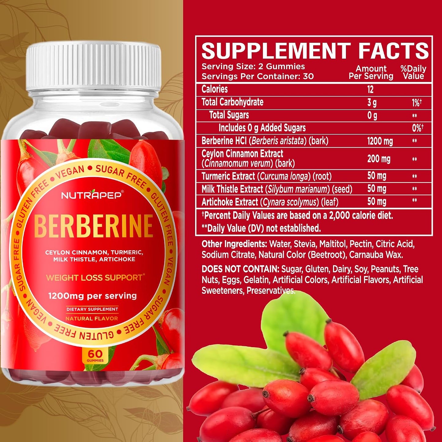 NutraPep Berberine Gummies