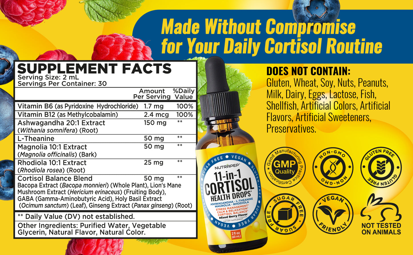 Nutrapep Cortisol Detox Liquid Drops