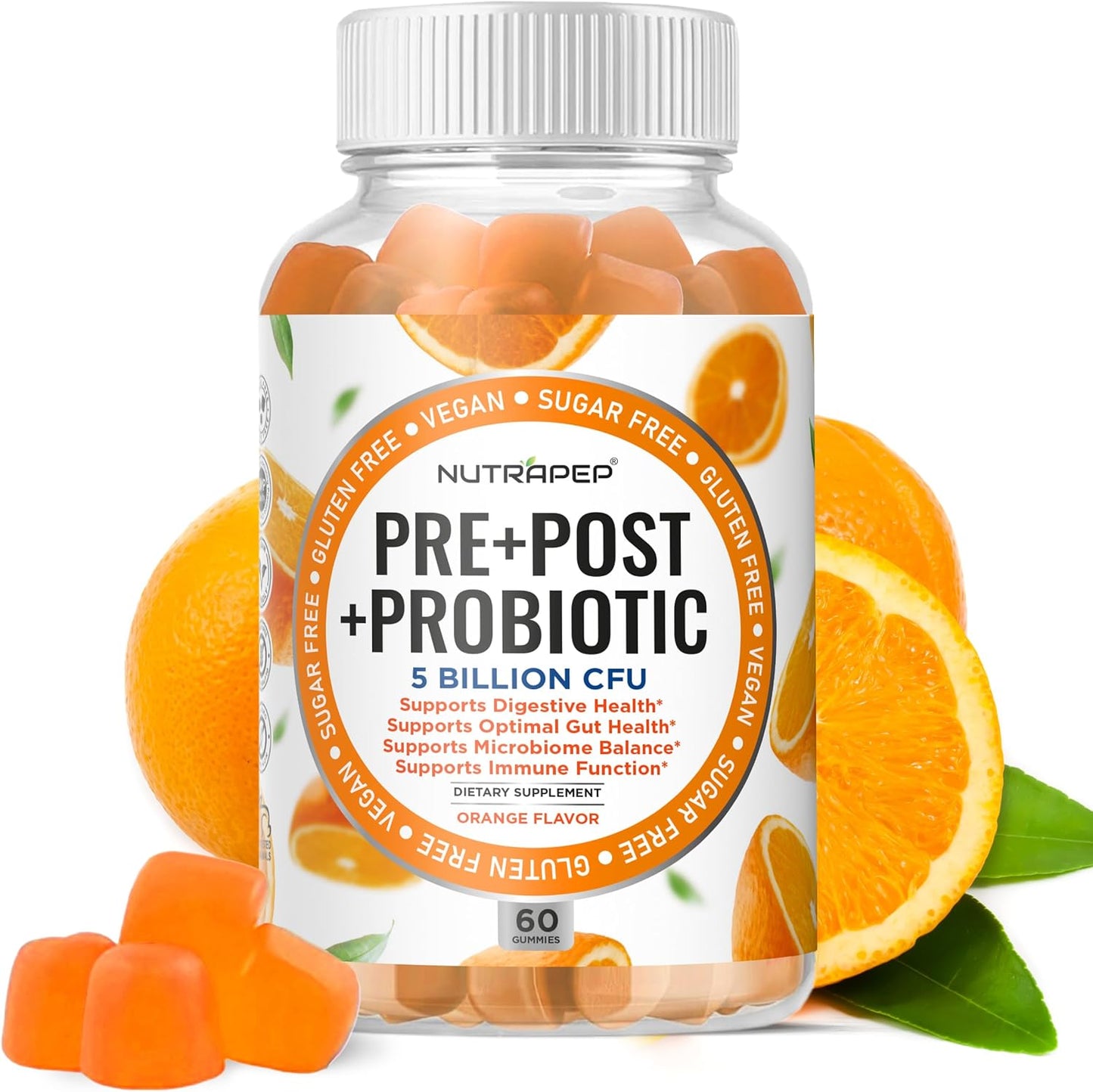 NutraPep Prebiotic Probiotic & Postbiotic Gummies