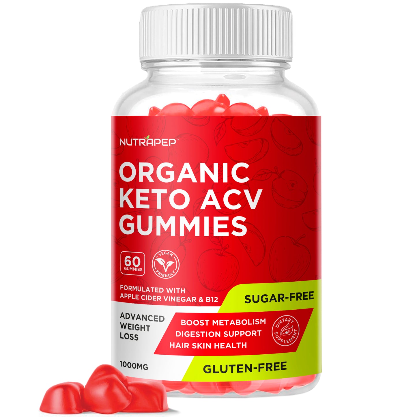 NutraPep ACV Keto Gummies Dietary Supplement