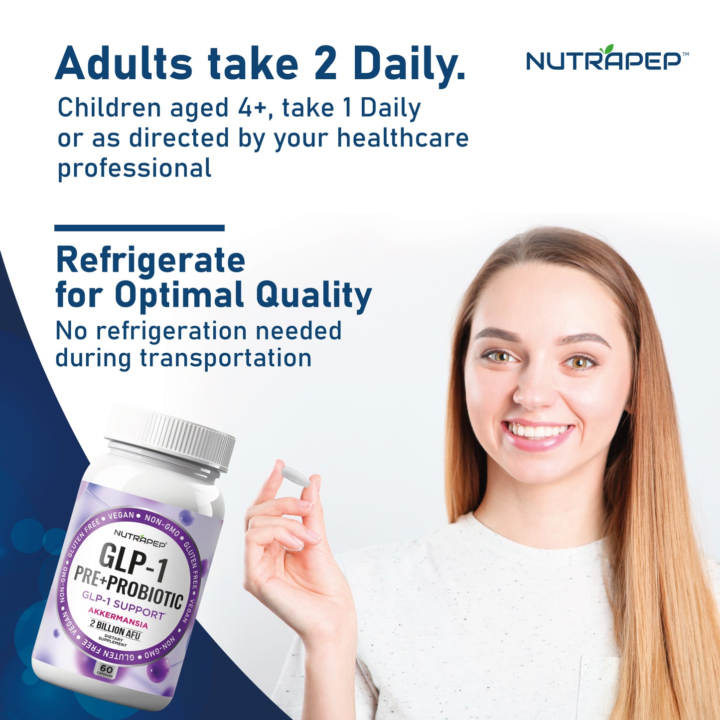 Nutrapep Akkermansia Muciniphila GLP-1 Probiotic Supplements