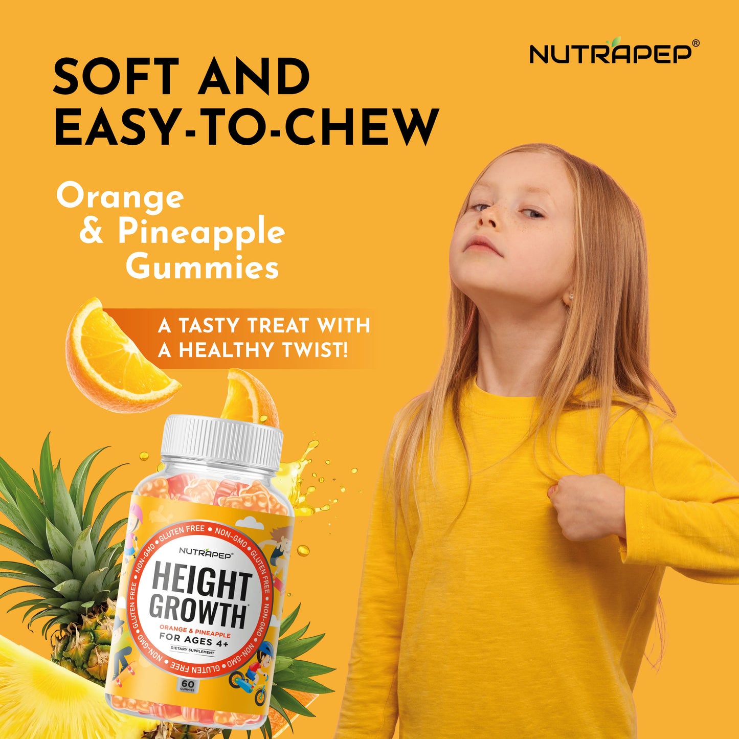 Nutrapep Teens Height Growth Supplement Gummies