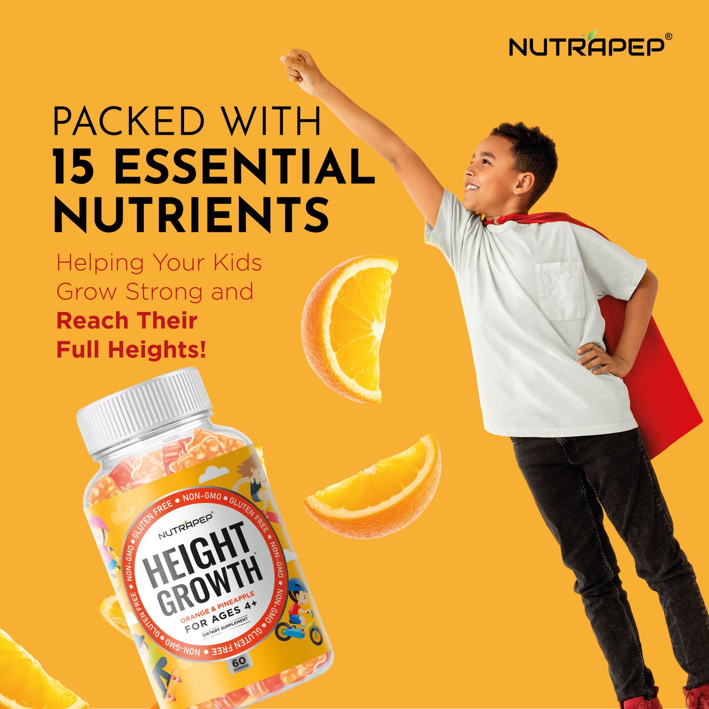 Nutrapep Teens Height Growth Supplement Gummies