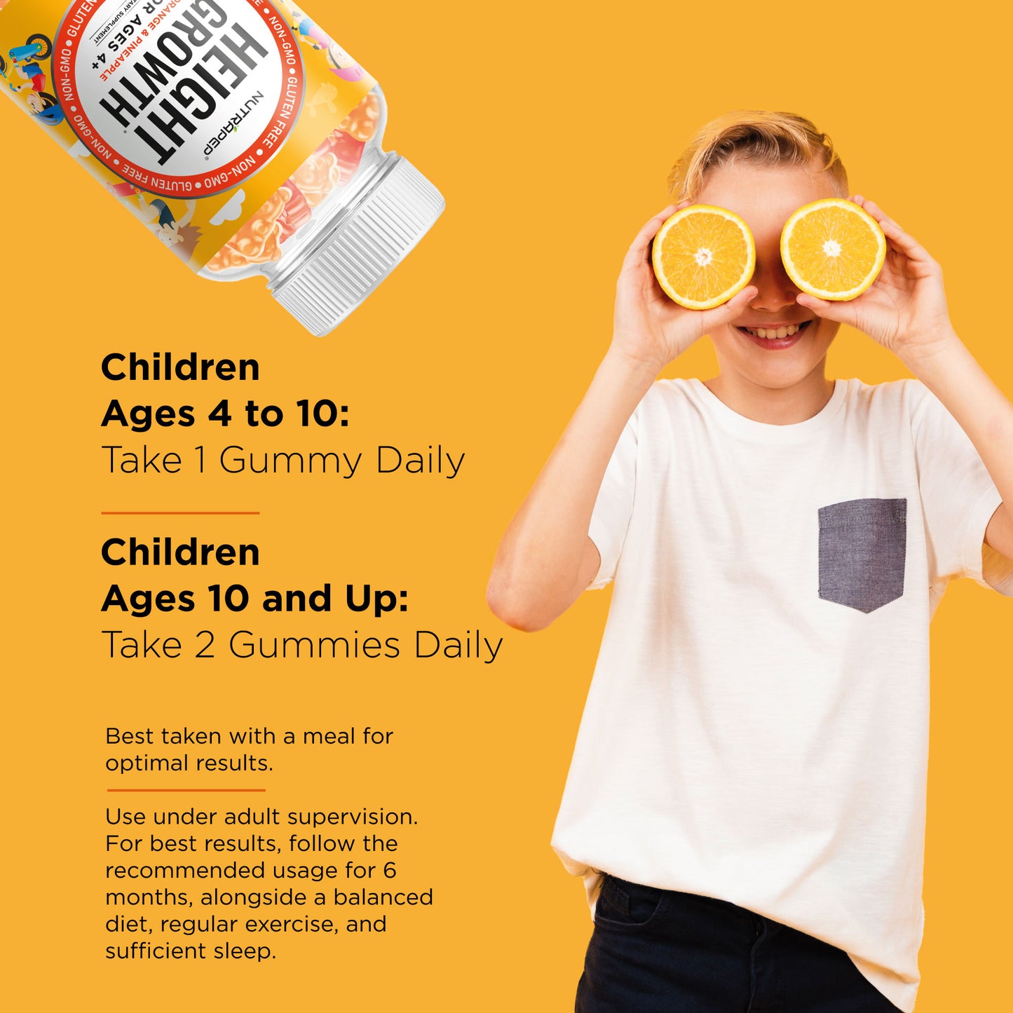 Nutrapep Teens Height Growth Supplement Gummies