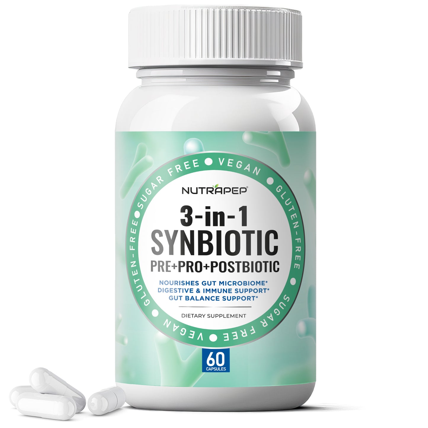NutraPep Synbiotics Probiotic Prebiotic Postbiotic