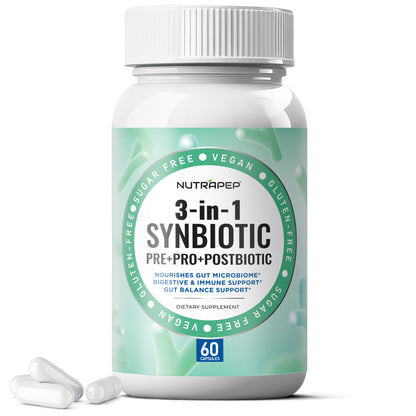 NutraPep Synbiotics Probiotic Prebiotic Postbiotic