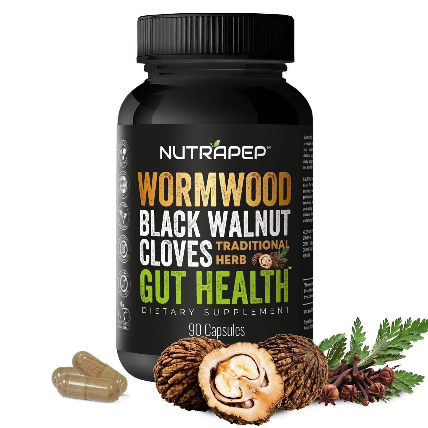 Nutrapep Wormwood Black Walnut Clove Capsules