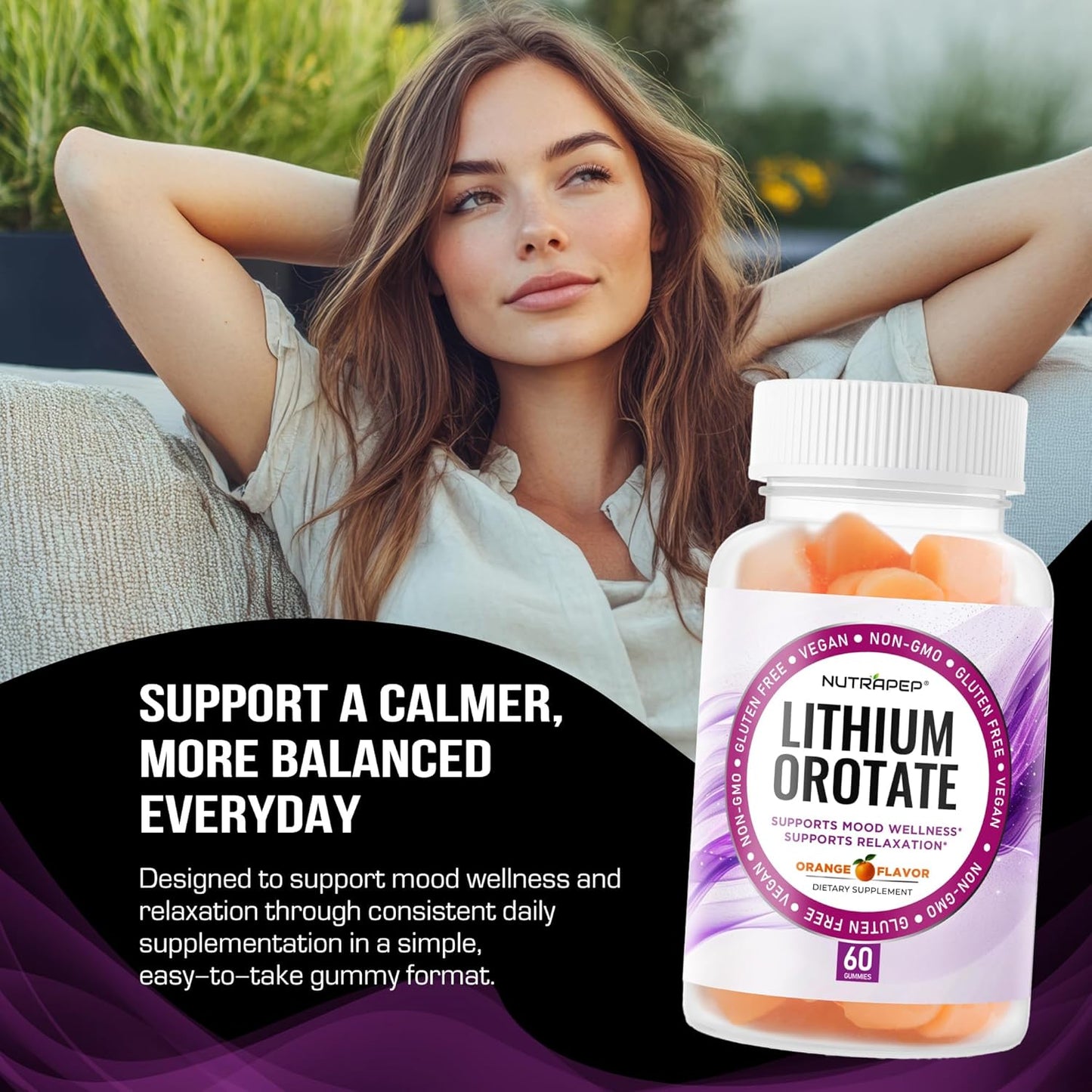 NutraPep Lithium Orotate 5mg Gummies