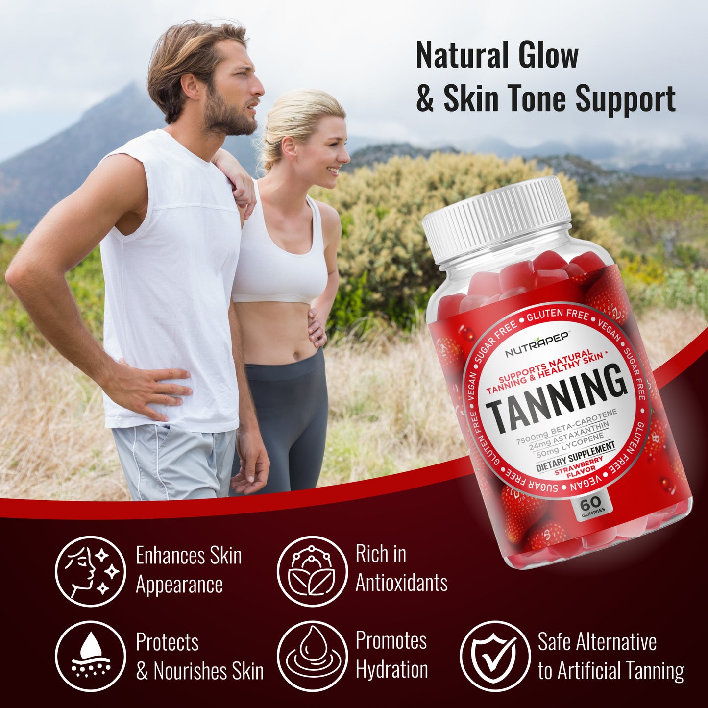 Nutrapep Tanning Gummies for Women
