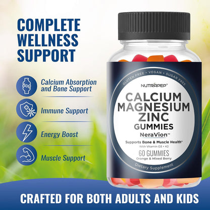 Nutrapep Calcium Magnesium Zinc Gummies