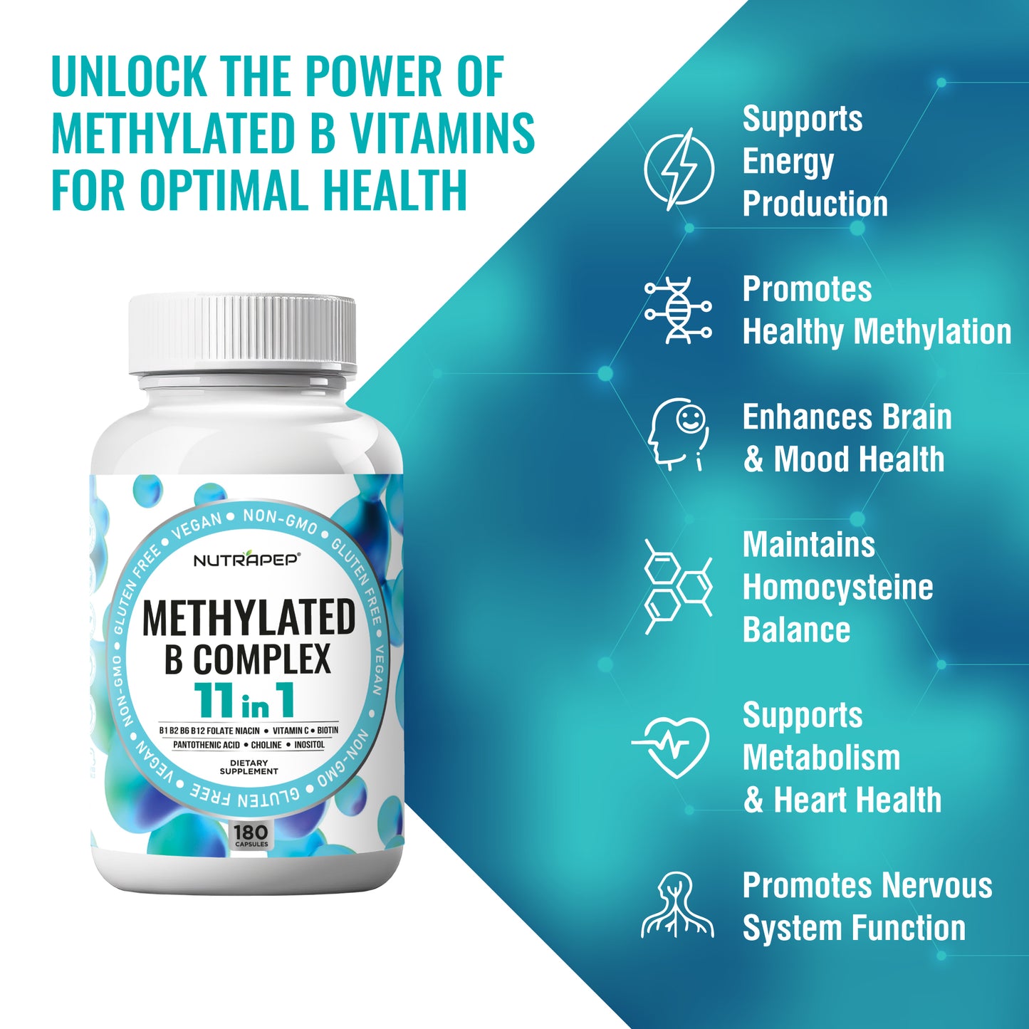 Nutrapep Methylated B-Complex Vitamins