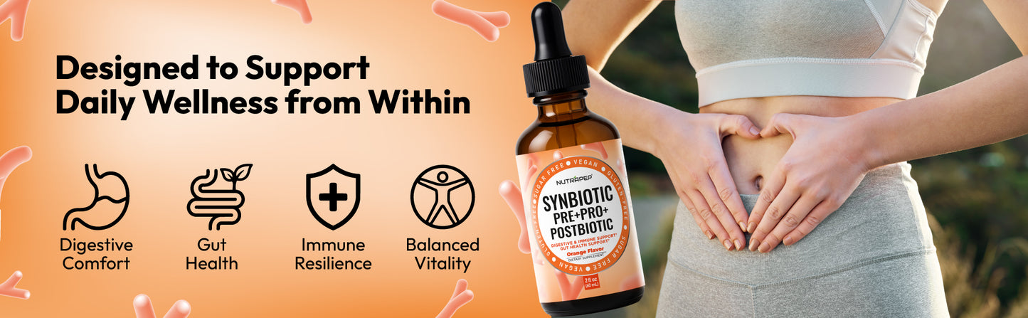 NutraPep Synbiotics Probiotic Prebiotic Postbiotic