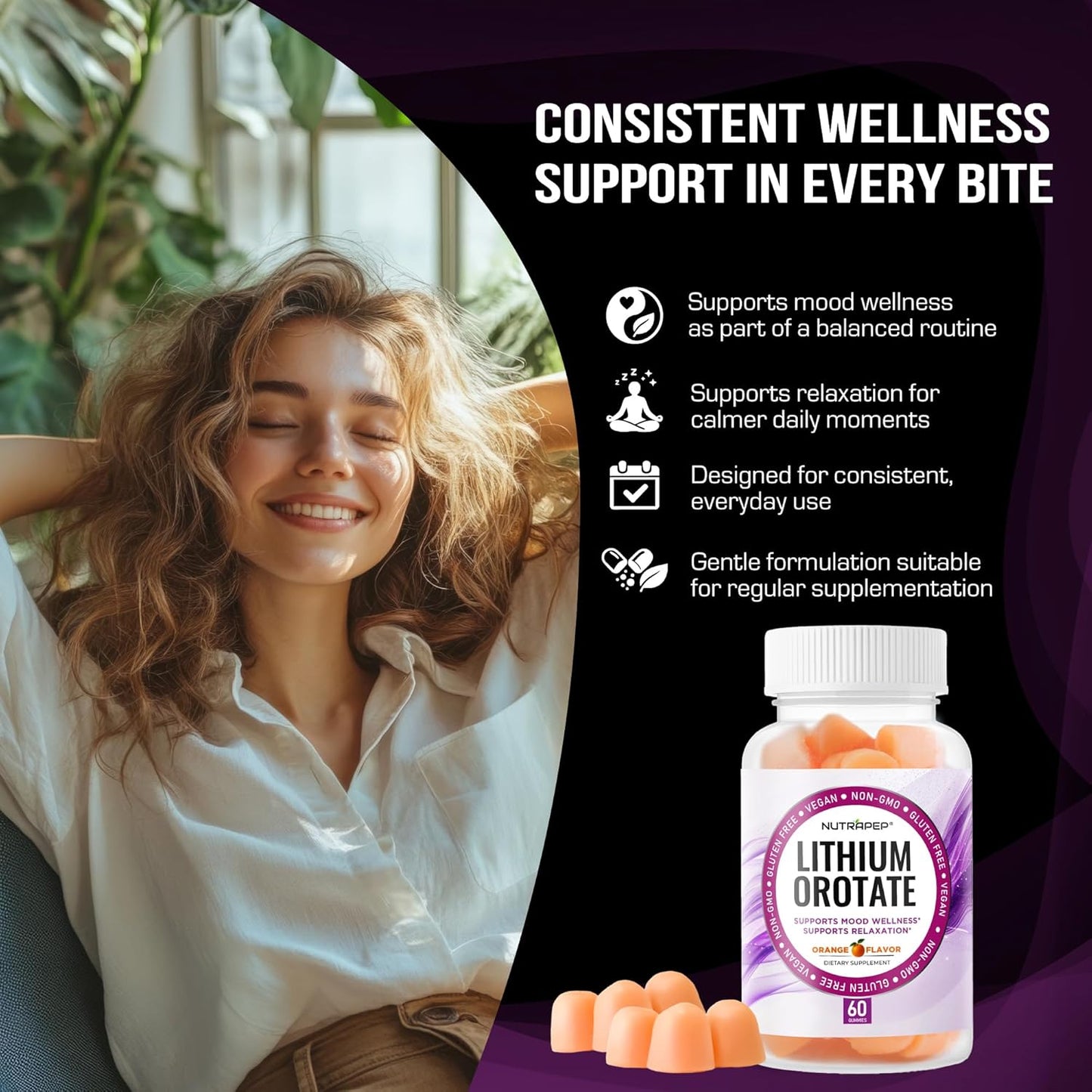 NutraPep Lithium Orotate 5mg Gummies