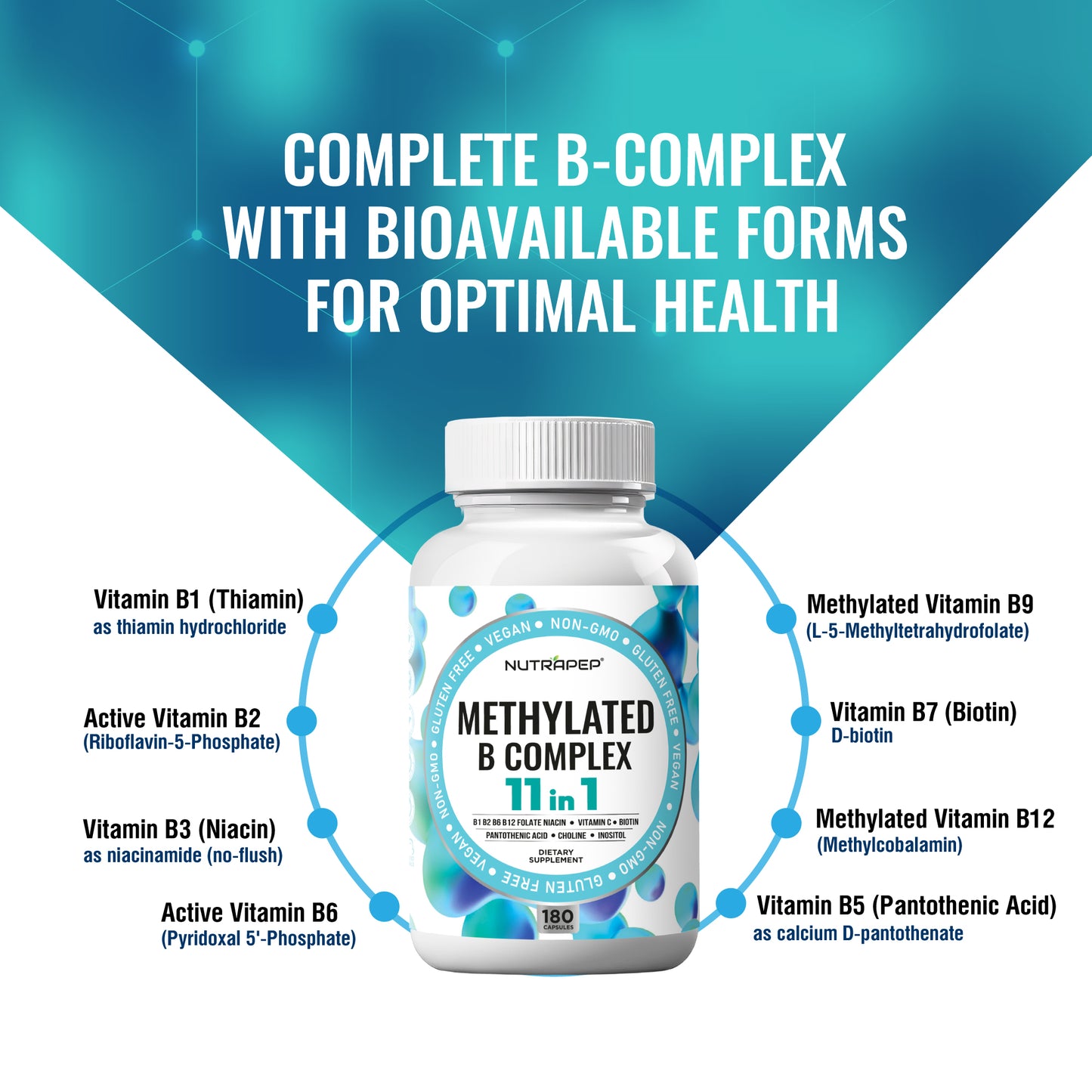 Nutrapep Methylated B-Complex Vitamins