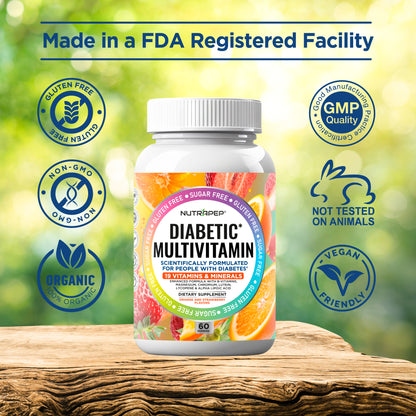 NutraPep Organic Diabetic Multivitamin Gummies