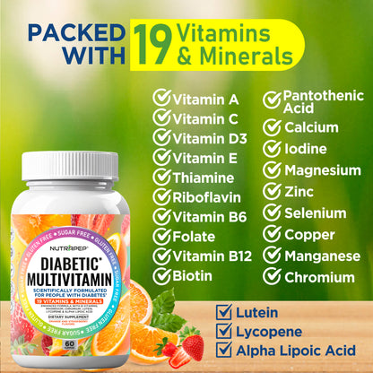 NutraPep Organic Diabetic Multivitamin Gummies