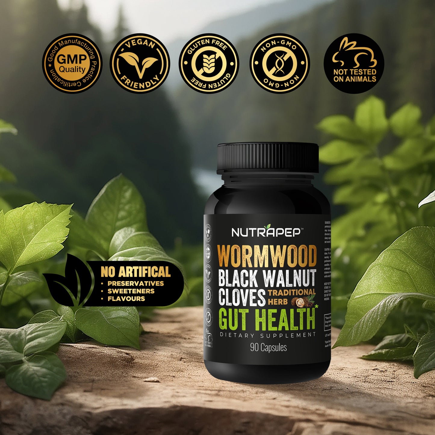 Nutrapep Wormwood Black Walnut Clove Capsules