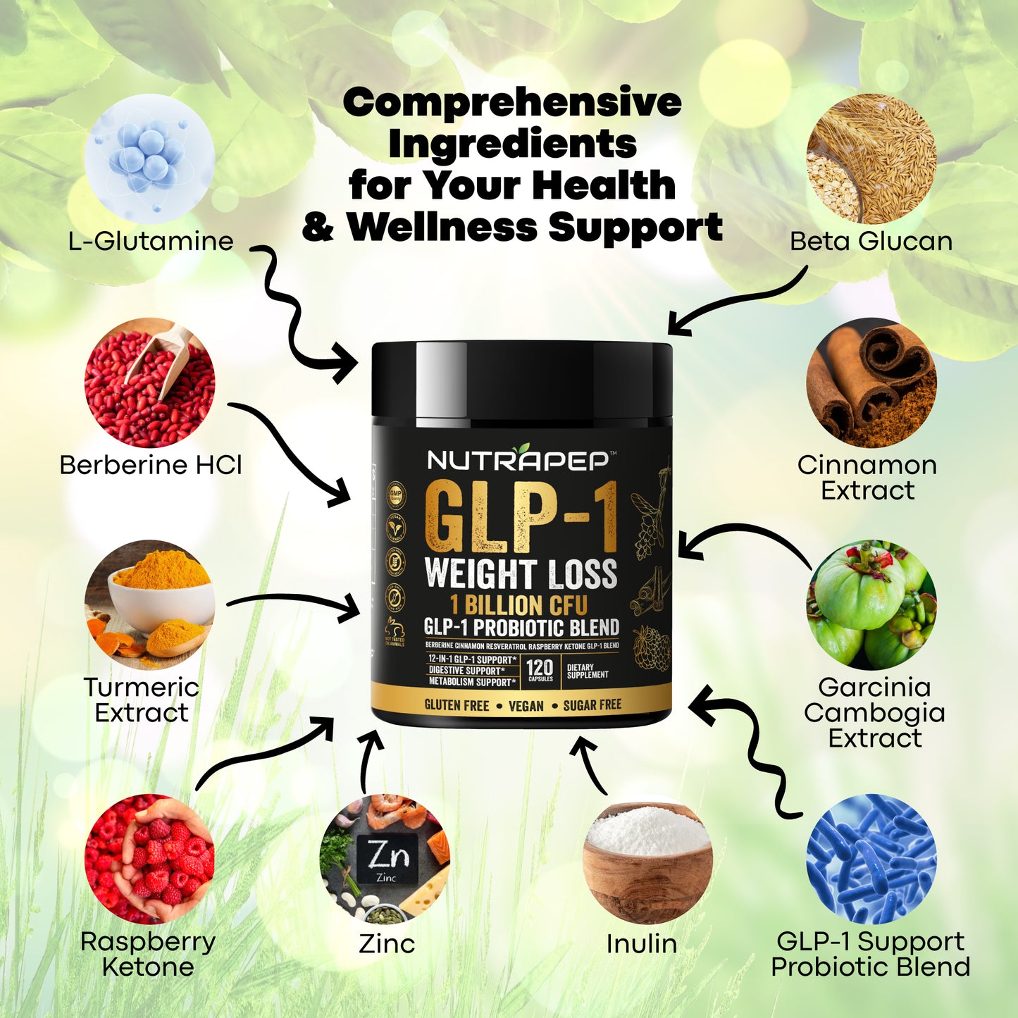 Nutrapep GLP-1 Probiotic Weight Loss Supplement