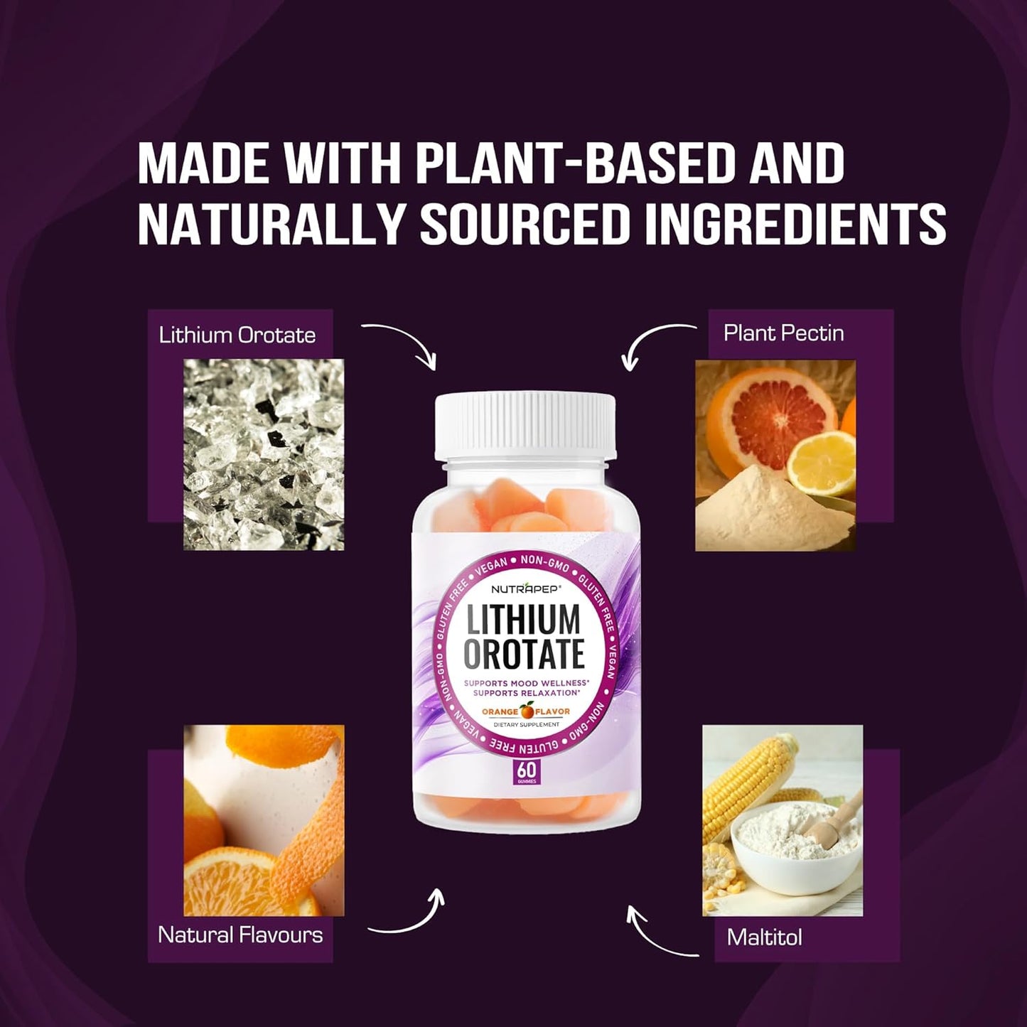 NutraPep Lithium Orotate 5mg Gummies