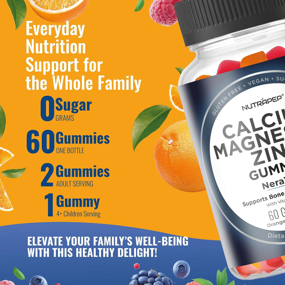 Nutrapep Calcium Magnesium Zinc Gummies