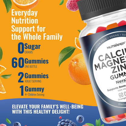 Nutrapep Calcium Magnesium Zinc Gummies