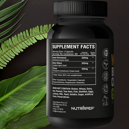 Nutrapep Wormwood Black Walnut Clove Capsules