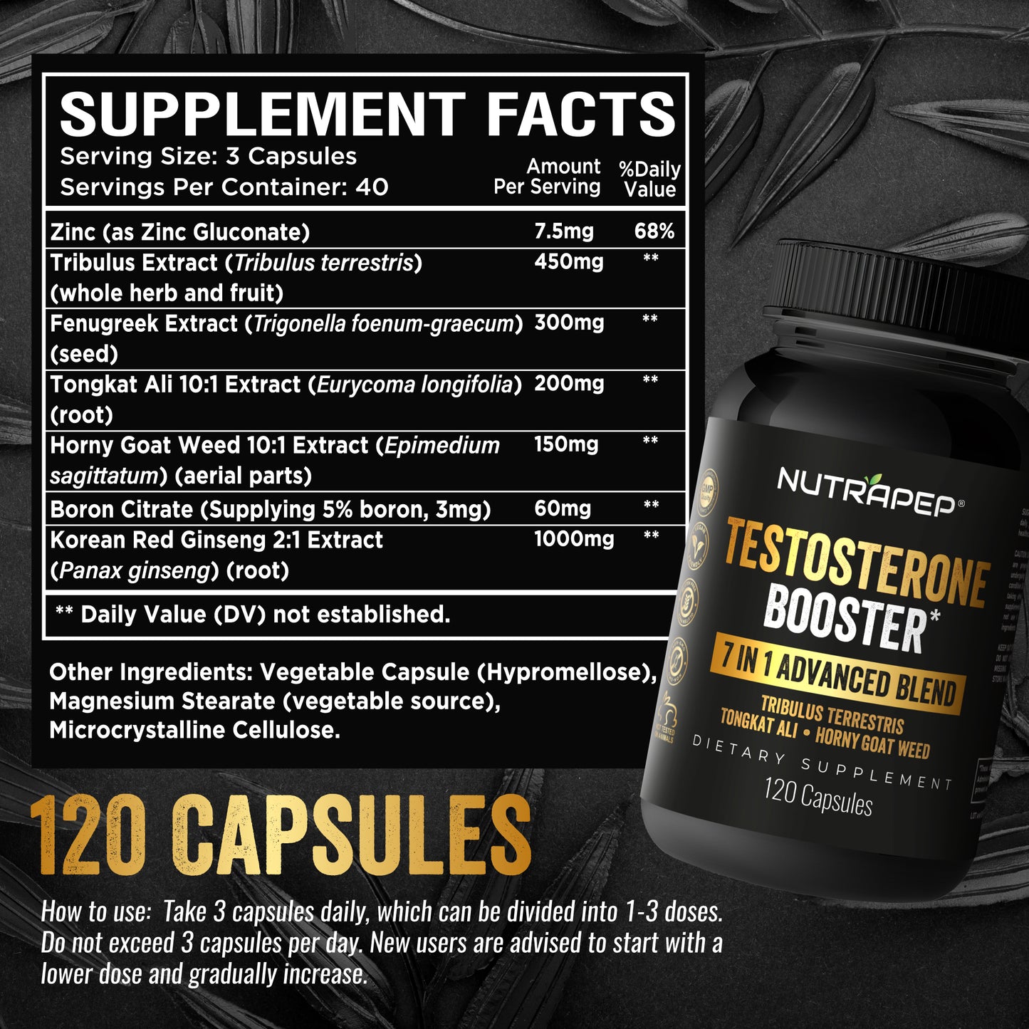 Nutrapep Testosterone Booster Supplement