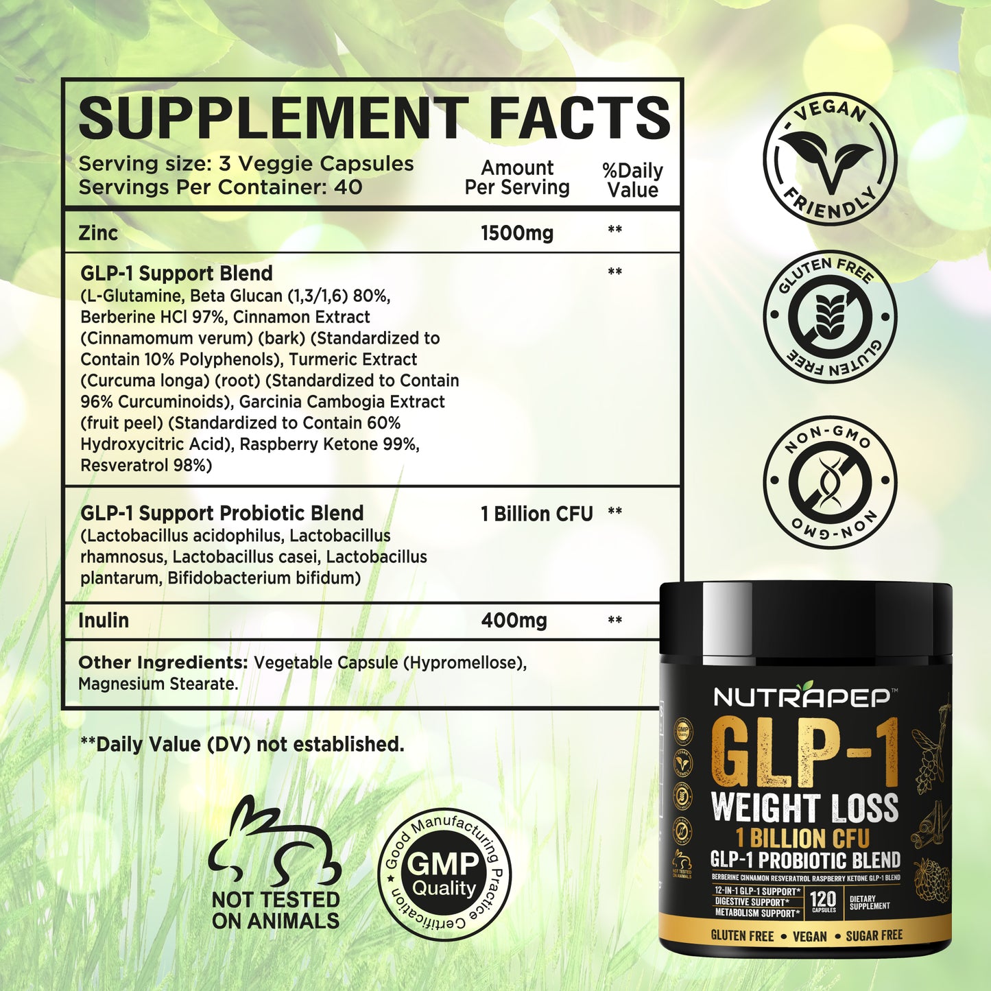 Nutrapep GLP-1 Probiotic Weight Loss Supplement