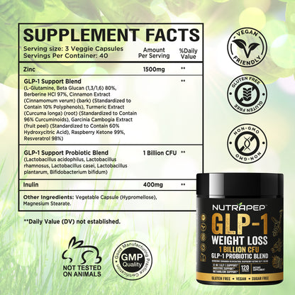 Nutrapep GLP-1 Probiotic Weight Loss Supplement