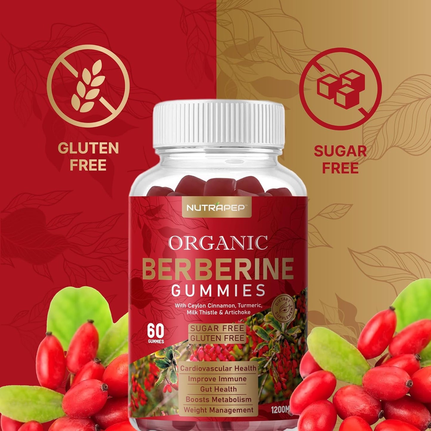 NutraPep Organic Berberine Gummies