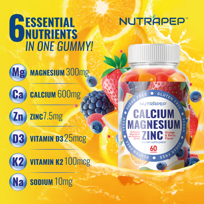 Nutrapep Calcium Magnesium Zinc Gummies