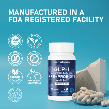 Nutrapep Akkermansia Muciniphila GLP-1 Probiotic Supplements