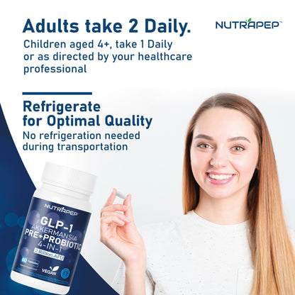 Nutrapep Akkermansia Muciniphila GLP-1 Probiotic Supplements