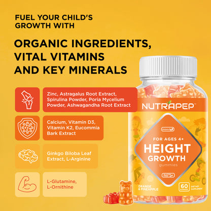 Nutrapep Teens Height Growth Supplement Gummies