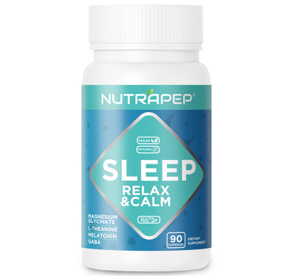 Nutrapep Magnesium Glycinate Melatonin L-Theanine GABA Supplement