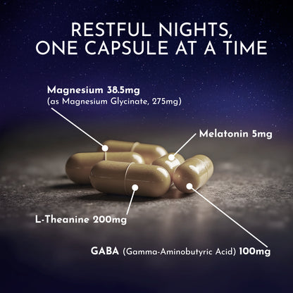 Nutrapep Magnesium Glycinate Melatonin L-Theanine GABA Supplement