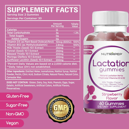 Nutrapep Lactation and Postnatal Support Gummies